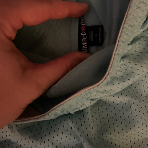 y2k sporty teal booty shorts from limited too! - Picture 2 of 2